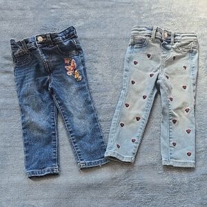 Kids Denim Jeans Set - Blue and Light Blue